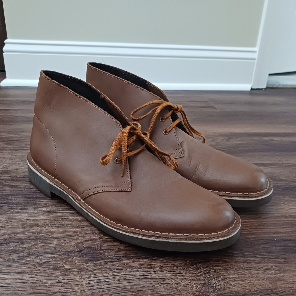 Clarks 15522 Bushacre 2 Men's 13 Brown Leather Chukka Boot‎